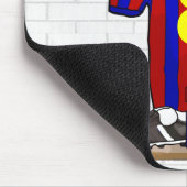 Personalisiert Red and Blue Football Soccer Jersey Mousepad (Ecke)