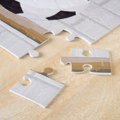 Personalisiert Red and White Football Soccer Jerse Puzzle (Seite)