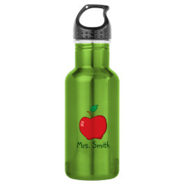 Personalisiert Red Apple Teacher Trinkflasche