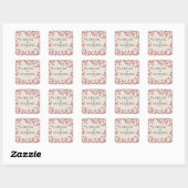 Personalisiert Red Berry Wedding Sticker (Blatt)