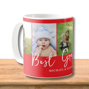 Personalisiert Red Best Oma Foto Kaffeetasse
