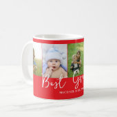 Personalisiert Red Best Oma Foto Kaffeetasse (Vorderseite Links)