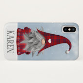 Personalisiert Red & Black Buffalo Karierter Urlau Case-Mate iPhone Hülle (Rückseite (Horizontal))