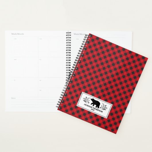 Personalisiert Red Black Lumberjack Buffalo Karier Planer (Anzeige)