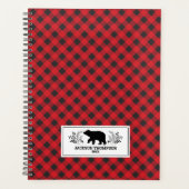 Personalisiert Red Black Lumberjack Buffalo Karier Planer (Vorderseite)