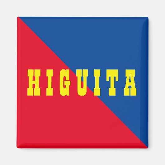 Personalisiert Red Blue Yellow Higuita Magnet (Vorne)