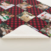 Personalisiert Red Buffalo Kariert 13 Foto Collage Sherpadecke (3/4)