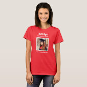 Personalisiert Red Class of 2025 Abschluss Foto T-Shirt (Vorne ganz)