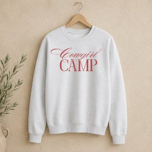 Personalisiert Red Cowgirl Camp Bachelorette Sweatshirt