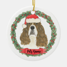 Personalisiert Red English Springer Spaniel Keramik Ornament