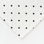 Personalisiert Red Floral Polka Dot Fleecedecke (Ecke)