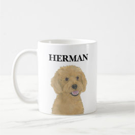 Personalisiert Red Golden Apricot Doodle Kaffeetasse