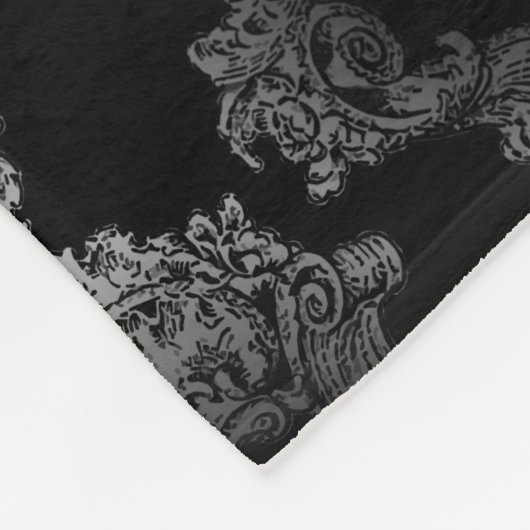 Personalisiert Red Goth Heart Fleecedecke (Ecke)