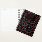 Personalisiert Red Goth Heart Planer (Anzeige)
