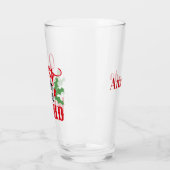 Personalisiert Red & Green "Joy to the World" Typ Glas (Links)