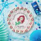 Personalisiert Red Head Mermaid Birthday Teller (Party)