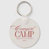 Personalisiert Red Howdy Partner Bachelorette Schlüsselanhänger (Vorderseite)