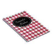Personalisiert Red Kitchen Rezept Notebook Geschen Notizblock (Rechte Seite)
