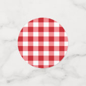 Personalisiert Red Polka Dot Table Confetti Konfetti (Klein Vorderseite)