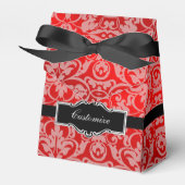 Personalisiert Red Satin Damask Zent Fevor Box Geschenkschachtel (Vorderseite)