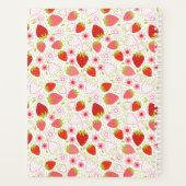 Personalisiert Red Strawberry Pattern Planer (Rückseite)