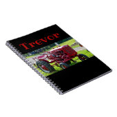 Personalisiert-Red-Traktor-Notebook Notizblock (Rechte Seite)