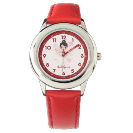 Personalisiert Red Tutu Ballerina | Dancer Gift Armbanduhr