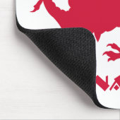 Personalisiert Red Welsh Dragon Mousepad (Ecke)