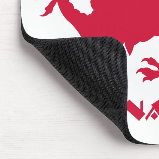 Personalisiert Red Welsh Dragon Mousepad (Ecke)