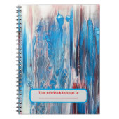 Personalisiert Red White Blue Abstrakte Notebooks Notizblock (Vorderseite)