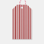 Personalisiert Red White frohe Weihnachten Rustic Geschenkanhänger (Rückseite)