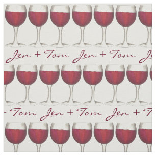 Personalisiert Red Wine Glasses Wedding Verlobung Stoff