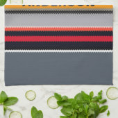 Personalisiert Red Yellow Blue Silver Multicologe Geschirrtuch (Gefaltet)