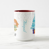 Personalisiert Redhead Irish Dancer Winter Weihnac Tasse (Zentrum)