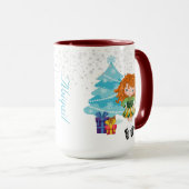 Personalisiert Redhead Irish Dancer Winter Weihnac Tasse (VorderseiteRechts)