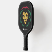 Personalisiert Reggae Lion Pickleball Schläger (Links)