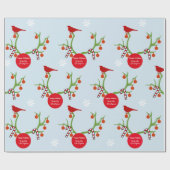 Personalisiert Reindeer Antlers Weihnachten Geschenkpapier (Flach)