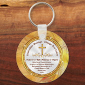 Personalisiert, religiöse Favoriten, Schrift Schlüsselanhänger (Vorderseite)