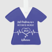 Personalisiert Remüde Nurse Weihnachten Ornament (Rückseite)