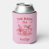 Personalisiert Retro Bachelorette Favor Koozie Dosenkühler (Kanne Rückseite)