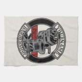 Personalisiert Retro BarberShop Barber Chair Salon Geschirrtuch (Horizontal)