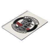 Personalisiert Retro BarberShop Barber Chair Salon Notizblock (Linke Seite)