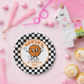 Personalisiert Retro Basketball Geburtstagsparty N Pappteller (Party)
