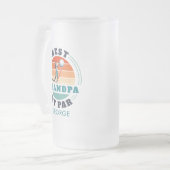 Personalisiert Retro Best Opa Par Vate Day Mattglas Bierglas (Vorderseite Links)