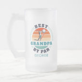 Personalisiert Retro Best Opa Par Vate Day Mattglas Bierglas (Links)