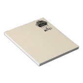 Personalisiert Retro Black Cream Kitchen Notizblock (angewinkelt)