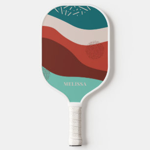 Personalisiert Retro Chic Pickleball Schläger
