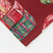 Personalisiert Retro Christmas Santa Fleece Blanke (Ecke)