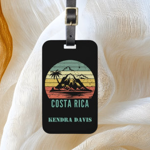 Personalisiert Retro Costa Rica Souvenir Gepäckanhänger