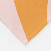 Personalisiert Retro Curvy Orange Pink Fleecedecke (Ecke)
